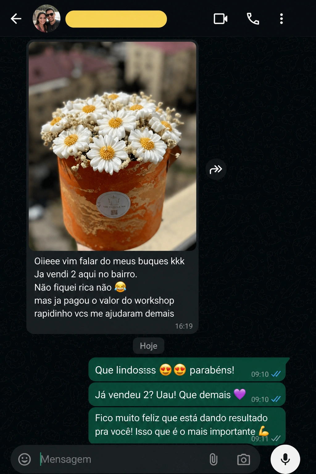Depoimento aluna